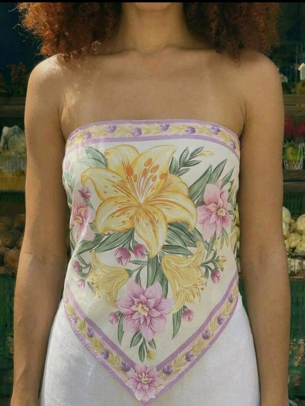 Series of romantic tropical floral print blouses for vacation NEW